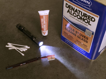 flashlight maintenance supplies