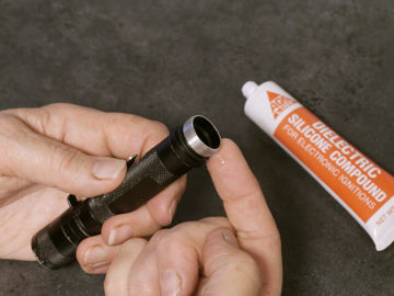 lubricating flashlight o-rings